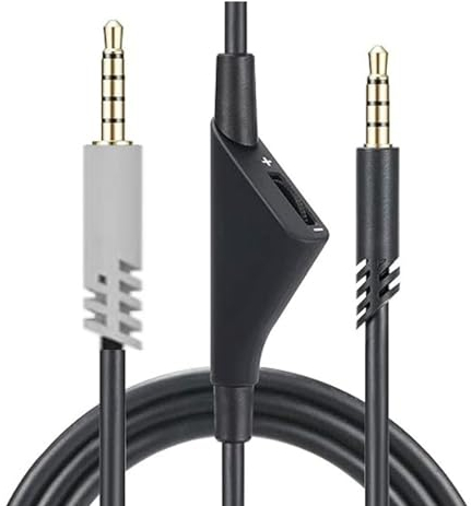 VBESTLIFE 6,6 Fuß Ersatz-Headset-Kabel mit Lautstärkeregler für Astro A10 A30 A40 A40 TR, Audio-Verlängerungskabel für PS5, für Switch, für One