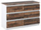 MRBLS Kommode mit 6 Schubladen Sideboard Schubladenschrank Kleiderschrank Modern Möbel mit Schubladen für Ihr Schlafzimmer (Weiß Matt - Old Style) – 100 x 71,5 x 33,5 cm (B/H/T)