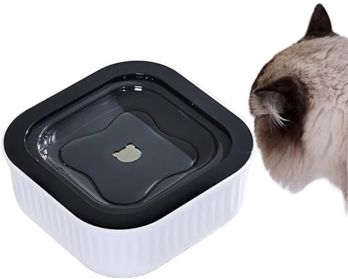 2L Non Spill Dog Water Bowl, Anti Spill Big Dog Water Bowl, Splash Proof Dog Water Bowl for Puppy Small Medium Large Dogs