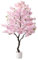 Piante Finte da Interno Albero del Fiore di Ciliegia Delle Piante Artificiali, Albero Finto per Patio/ Portico/ Asilo, Albero Artificiale con Cesto Fioriera per L'arredamento Della Casa(Pink,110cm(43
