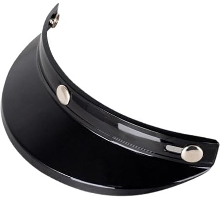Helm-Sonnenschutz – Helmvisier mit drei Clips, Retro-Vintage-Stil, verschleißfestes Motorradvisier, einfach zu installieren, Vintage-Stil, Helm-Zubehör für verbessertes Fahren