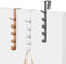 KASESSS 3Pcs Over Door Hanger, Vertical Over Door Hook, Sturdy Over The Door Hanger, Practical Over Door Hooks, Door Hangers for Clothes, Overdoor Hook Hanger for Bedroom Bathroom Kitchen Wardrobe