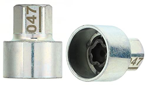 Wakects Wheel Lock Lug Nut Key, Metal Rustproof Wheel Lock Key Anti Theft Lugnut Socket Replacement for 1 3 5 6 7Series X1 X2 X3 X4 X5 X6 Z4(047)