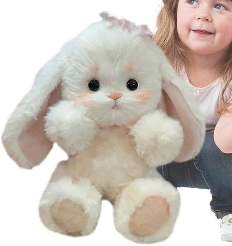 Dranng Plüsch-Bastelset für Kinder, Häschen-Bastelset - Handgefertigte Puppen-Bastelsets - Das Näh- und Bastelset für Plüschpuppen mit beweglichen Gelenken enthält eine Anleitung und Filzmaterialien