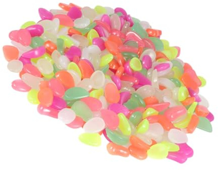 FONDOTIN Aquarium Dekorative Steine ​​600pcs Kunststoff Kieselsteine ​​für Aquarium Für Landschaftsbau