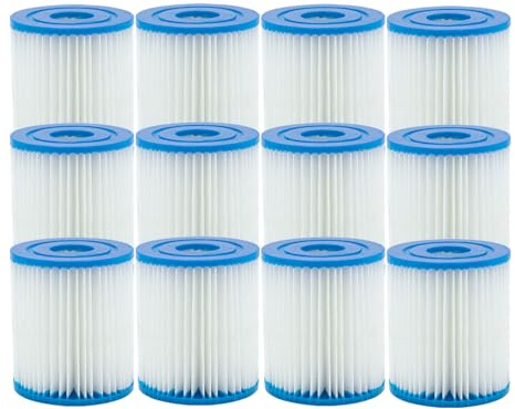 IMee Lot de 12 cartouches filtrantes de rechange pour piscine et spa de type I, type 1