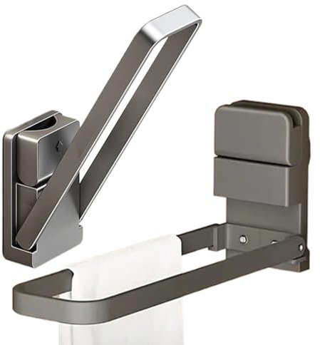 Husoiuy Barra per Asciugamani a Ventosa | 2 Pezzi Porta Asciugamani con Ventosa,Accessori da Bagno Senza Foratura per Casa Bagno Cucina Appartamento