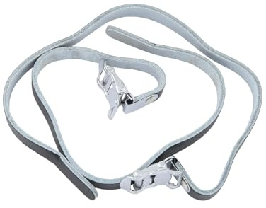 CONTEC Pedalriemen Leather Strap, Leder, Paar, 13 x 450 mm, 44 g/Paar, schwarz