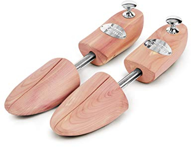 Schlesinger - Premium Schuhspanner aus edlem Zedernholz für Damenschuhe und Sneaker. Modell Königin. Größe 36/37. Silber Knauf.