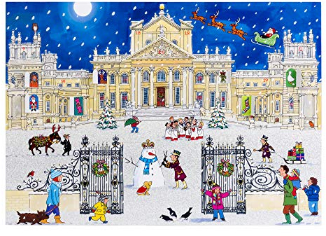 Alison Gardiner Christmas at the Palace Großer A3-Adventskalender, traditionell, festlich, hergestellt in Großbritannien
