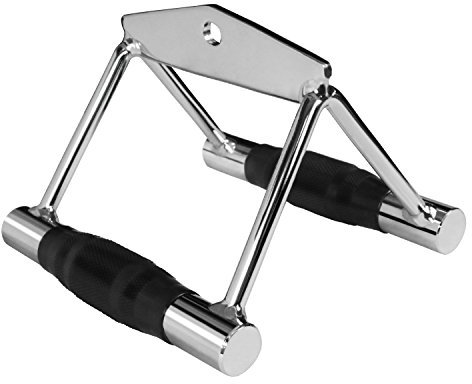 A2ZCARE LAT Pull Down Cable Machine Attachment - Tricep Press Down Accessories for Home Gym Fitness with Multi Option: V-Handle, Tricep Rope, V-Shaped Bar and Rotating Bar