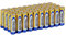 Maxell LR06 - Pack of 40 AA alkaline batteries, gold color
