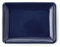 CERTRE - Soucoupe rectangulaire en grès, fabriquée en Italie, couleur bleue électrique (émaillée) | 18 x 14 x 2 cm (produit semi-artisanal, il peut y avoir des variations de couleur)