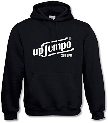 Gabber Hooded Uptempo 220 Bpm (XXL, Schwarz)