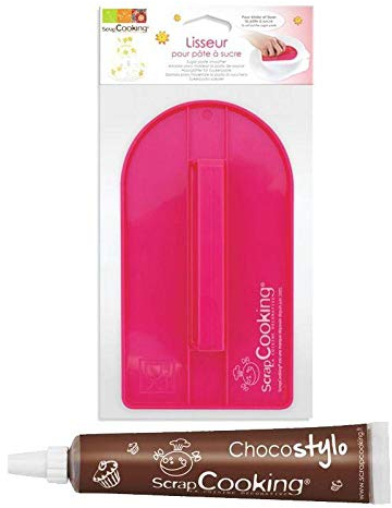 Spatola para modellare la Pasta di zucchero + penna alimentare al cioccolato