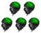 Linkstyle 5PCS Interruttore Levetta Bilanciere Rotondo, 12V 20A SPST 3 Pin Impermeabile ON/off Interruttore per Auto Elettrodomestici Marini