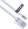 Keple BT Phone Line Plug to RJ11 Crossover Telephone Cable Extension | Lead Cord for Modem FAX SKY box Virgin Hub | British UK BT Socket 4 Wire | White – 2m