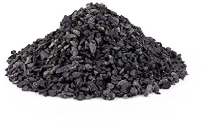 Aquarium Gravel Substrate for Fish Tanks Natural Stones Perfect for Plant Growth 3-5mm (30kg, Black)