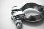 NovaNox German Engineering® Klemmstück Abgasanlage Ø 38-52mm universal Rohr Klemmschelle Auspuff-Schelle in Stahl verzinkt Schellen Rohrschelle Auspuff Klemmschelle Auto Twingo/innen 38-52mm