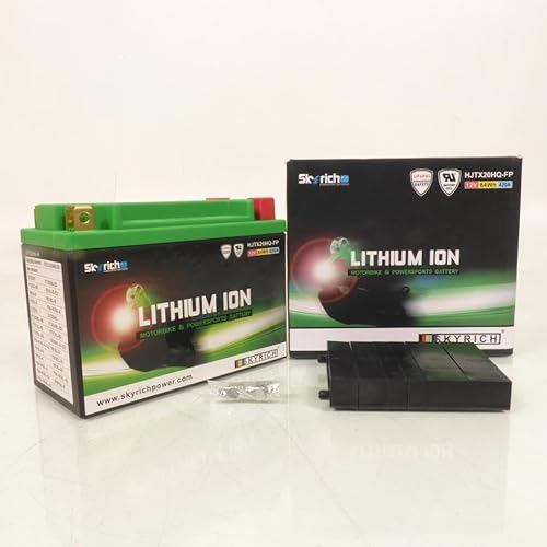 Batterie Lithium Skyrich pour Moto Buell 1200 X1 Lighting 1999 à 2002 YTX20L-BS HJTX20HQ-FP 12V 7Ah Neuf
