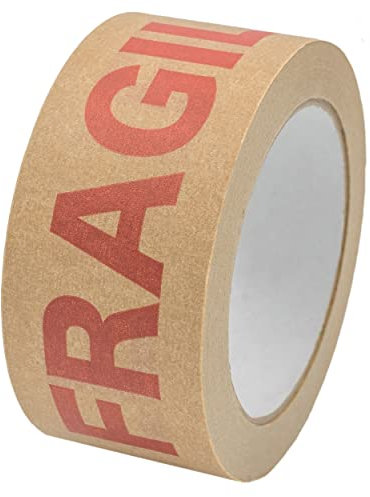 NATEE® Ruban adhésif d'emballage solide,respectueux de l'environnement,entièrement recyclable,papier brun pour déménagement,50 mx50 mm de largeur (1)