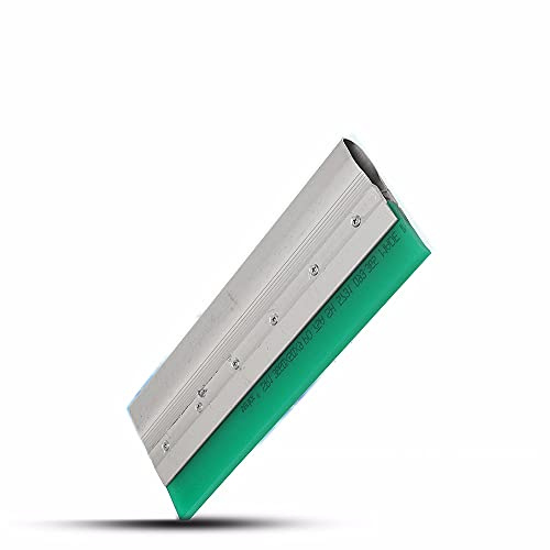 Ergonomischer Aluminium-Siebdruck-Rakel, silberfarbener Aluminiumgriff, Gummilippe