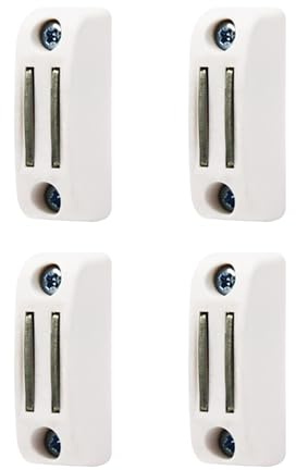 Set mit 4 Magnetkurbelblockern, weiß, für Rollläden, Wandhalterung, magnetisch, einfache Befestigung und Bedienung, geeignet für alle Kurbeln – Höhe verstellbar