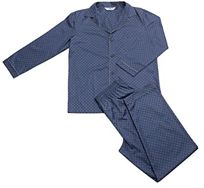 Revise RE-910 Pigiama Uomo - Pigiama Uomo - Pigiama - 100% Cotone, Blu scuro C10, S