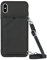 nancencen iPhone XS Max/XS Plus (6.5) Handyhülle, Das Lange Seildesign ist Abnehmbar, TPU-Silikon Rahmen (Mit Kartenschlitz) Einfachheit Stil für iPhone XS Max/XS Plus (6.5), Schwarz