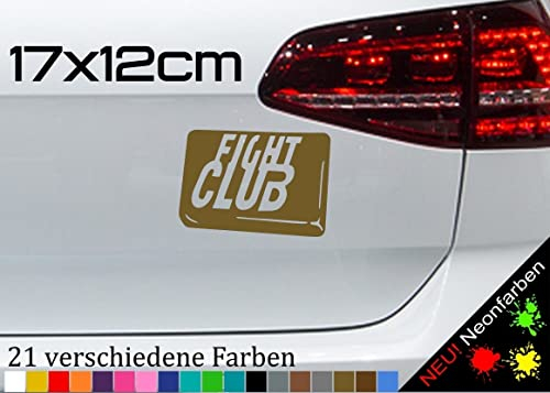 Fight Club Tyler Durden Aufkleber Kampf First Rule JDM 17x12cm in 21 Farben