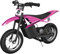Razor Kids Electric Motorbike - MX125 Dirt Rocket Bike for Children 7+ with 8 mph Max Speed & 40 Minute Ride Time, Up to 5 Mile Range, 100W Ride On with 12V 5Ah Battery and 12 Pneumatic Tyres - Pink