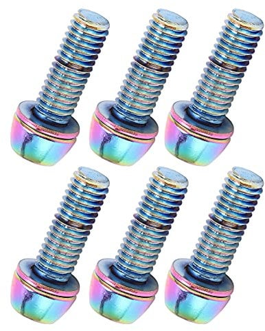 CCYLEZ Bike Stem Screws, Hex Tapered Screw Stainless Steel Screws Bike Universal for Fixing Bike Stem Post Clamp(M6)