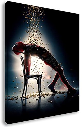 Leinwandbild Deadpool | Action - Film - Marvel, Wandbild auf Keilrahmen gespannt - Klein bis XXL, Wohnzimmer - Flur - Dekoration