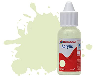 Humbrol Model Paint - DB0090 No 90 Beige Green (aka Sky) - Matt (14ml), Acrylic Paints for Models, Plastic, Metal, Wood, Glass, Ceramics and More, Acrylic Touch Up Paint - Hobby Paint Bottle for Craft
