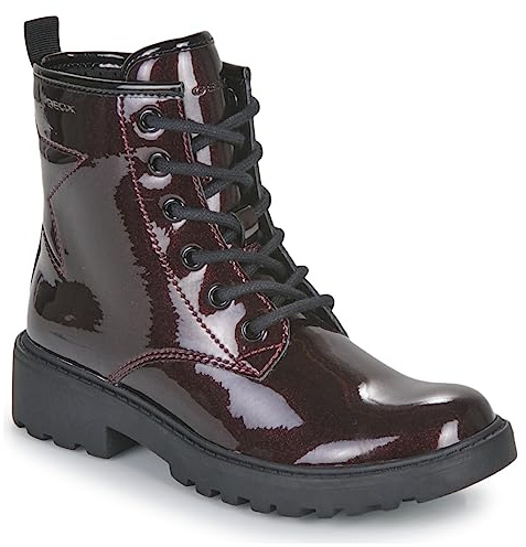 Geox Junior Girl J CASEY GIRL ANKLE BOOTS DK BURGUNDY/BLACK 40_EU