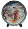 XIALON Plato de porcelana antigua de 26 cm con diseño de rosas