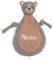 Elefantasie Schnuffeltuch mit Name Bestickt Kuscheltuch personalisiert Bär Geschenk zur Geburt