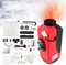 Fesuda 12V 5KW Air Diesel Heater Portable Parking Heater Kit with Silencer Remote LCD Display, Diesel Heating Quiet for Car Trucks Boat Bus RV Trailer Campervan Yacht Caravan Touring Black Red