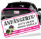 Fahranfänger Aufkleber Magnetschild, 20x10cm Anfänger Schild Auto Reflektierend Magnetfolie Warntafel Schild Führerschein bestanden Geschenk für Fahranfängerin Geschenk