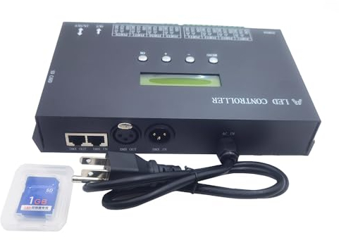 Vrabocry H807SA 8CH WS2811 WS2812B Art-Net DMX512 SPI LED Controller H807SB WiFi 4CH WS2812 WS2813 WS2815 APA102 Pixel Controller 5-24V (H807SA)