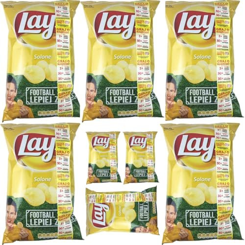 Lays Salted Chips Snack 130 Gram x 8 Packs