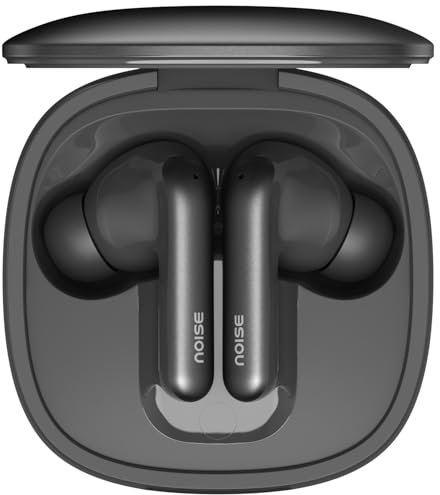 Noise Newly Launched Air Buds Pro 4 in-Ear Truly Wireless Earbuds with Metallic Finish, Hybrid ANC (Upto 40dB), 50H of Playtime, Dual Pairing, Spatial Audio, BT v5.3(Coal Black)