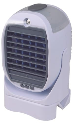 STARLYF Enfriador de aire por evaporación Power Cooler, Económico, Sin cables, 2 velocidades, Rotación 360, Portátil, compacto, Ventilador con Agua Aire Acondicionado