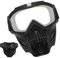 Motorradbrille mit abnehmbarer Gesichtsmaske,Skibrille | Dirtbike ATV Motocross Brillen | Beschlagfreie, warme Schutzbrille, Airsoft-Schutzbrille, Maske, Dirtbike, ATV, Motocross-Brille für Männer, Fr