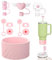 6 PCS Stanley Cup Accessories, Straw Cover, Stanley Cup Accessories, Compatible with Stanley 30&40 Oz Cup, 10mm Cute Straw Toppers, Reusable Water Bottle Straw Cover for Stanley Cup Accessories(Pink）