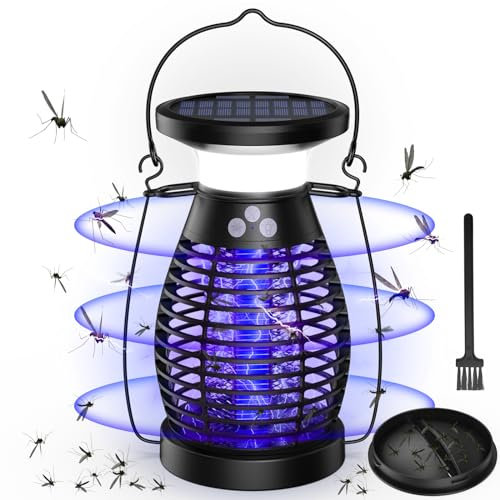Lampara Antimosquitos, UV Mata Mosquitos Electrico 3 en 1 Anti Mosquitos Lámpara de Insectos, USB Matamosquitos Repelente Mosquitos Ilumina y Mata Moscas Lampara Antimosquitos para Interior Exterior
