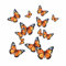 Butterfly Wall Stickers, Hardwearing Waterproof 0% Transparency Decals, DIY Peel & Stick Perfect to Cover Marks, Wall Decor, Weatherproof for Cars & Home Projects. LaoGraphics® (12 Natural, A5)