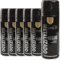 MORE FREE-Pintura Spray Metalizado Negro Brillo Multicolor Profesional 400ml Adecuado Metal Madera y Plástico Pack de 6 unidad