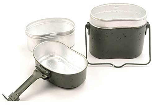 Lonchera militar de aleación de aluminio, mango antideslizante, tamaño adecuado para camping, senderismo, ciclismo, resistente al aplastamiento, ideal para actividades al aire