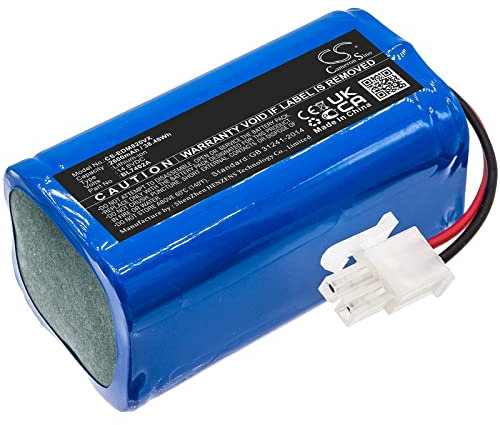 TCTK Akku 2600mAh Kompatibel mit [Ecovacs] Deebot 500, Deebot M82, M82UK, DM82, für [Tesla] RoboStar T50, RoboStar T60, T80 Pro Ersetzt 10001088, 20001088, BL7402A, FBA